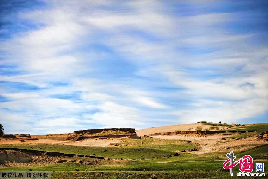 Майская степь Башан во Внутренней Монголии