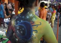 Международный фестиваль росписи тела в Мексике