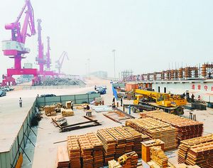 Проект строительства порта Дунъин постепенно продвигается