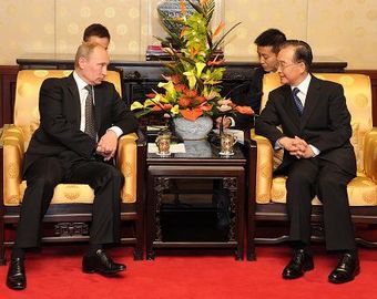 Встреча Вэнь Цзябао с президентом России