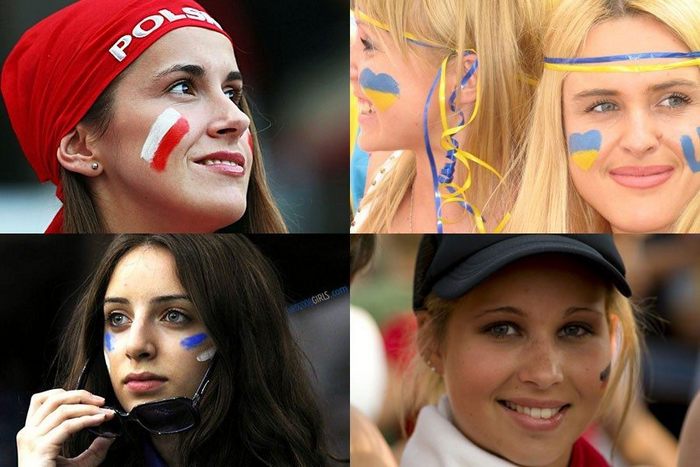 Страстные красавицы-болельщицы разных стран на Чемпионате Европы по футболу
