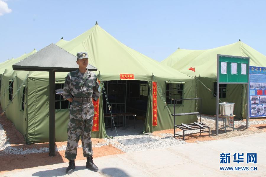 Посещение лагеря войск на военные учения «Мирная миссия – 2012» 2