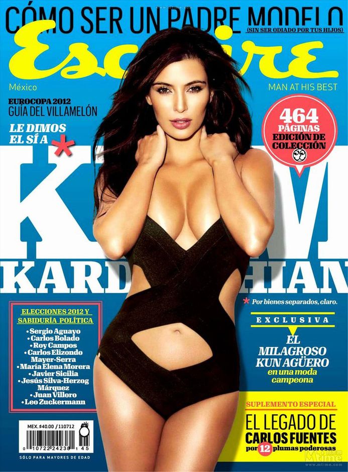 Светская дама Ким Кардашян попала на обложку «Esquire» №6 версии Мексики