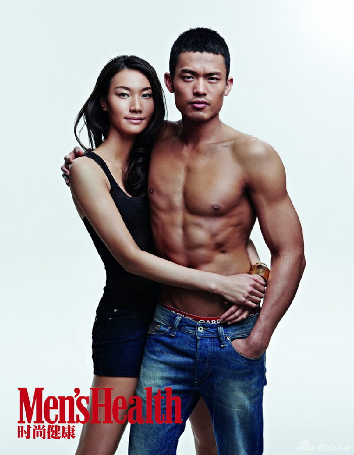 Известный бадминтонист Линь Дань и его жена в модном журнале
