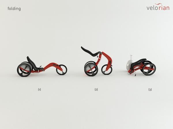 Фото: трёхколёсный велосипед Velorian от Мантаса Палима 