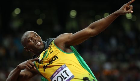 /Олимпиада-2012/ Ямайский легкоатлет Усэйн Болт защитил титул олимпийского чемпиона в беге на 100 м