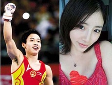 Красивая подруга известного китайского гимнаста Цзоу Кая1