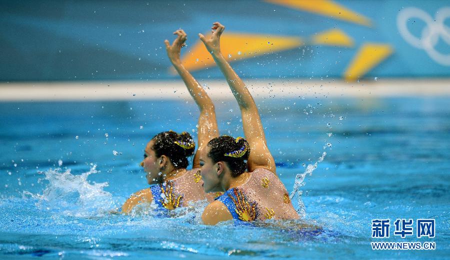 Китайский дуэт -- Хуан Сюечэнь и Лю Оу -- завоевал бронзовые медали на Олимпиаде в Лондоне в синхронном плавании с результатом 192,870 балла. Впервые китайские синхронистки удостоены олимпийских наград.