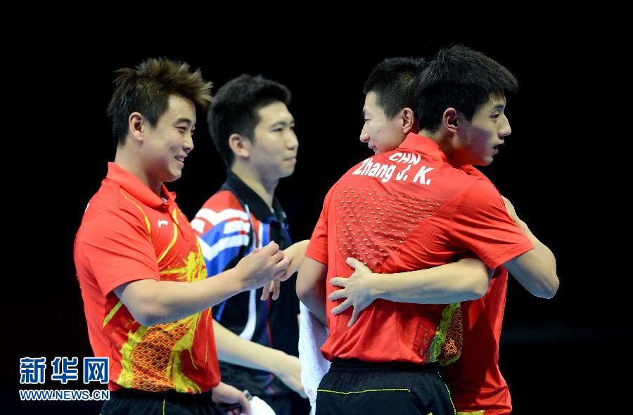 Мужская сборная Китая по настольному теннису завоевала золотые медали в командном первенстве на Олимпиаде в Лондоне.