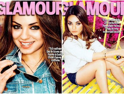 Мила Кунис попала на обложку журнала «Glamour»
