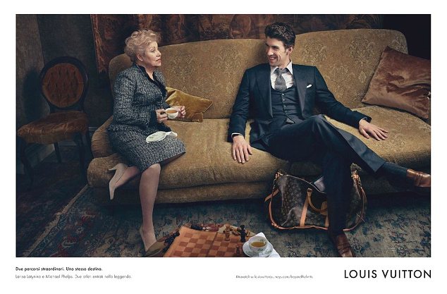 Майкл Фелпс и легендарная советская гимнастка Лариса Латынина снялись в рекламе Louis Vuitton.