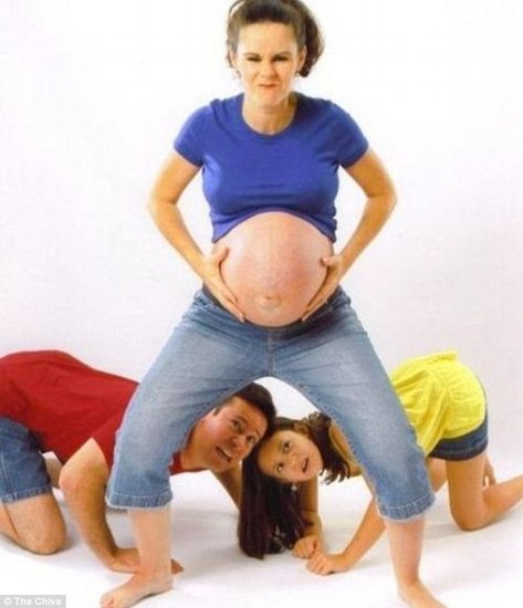 Забавные фото беременных женщин