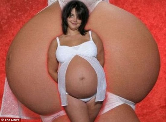 Забавные фото беременных женщин