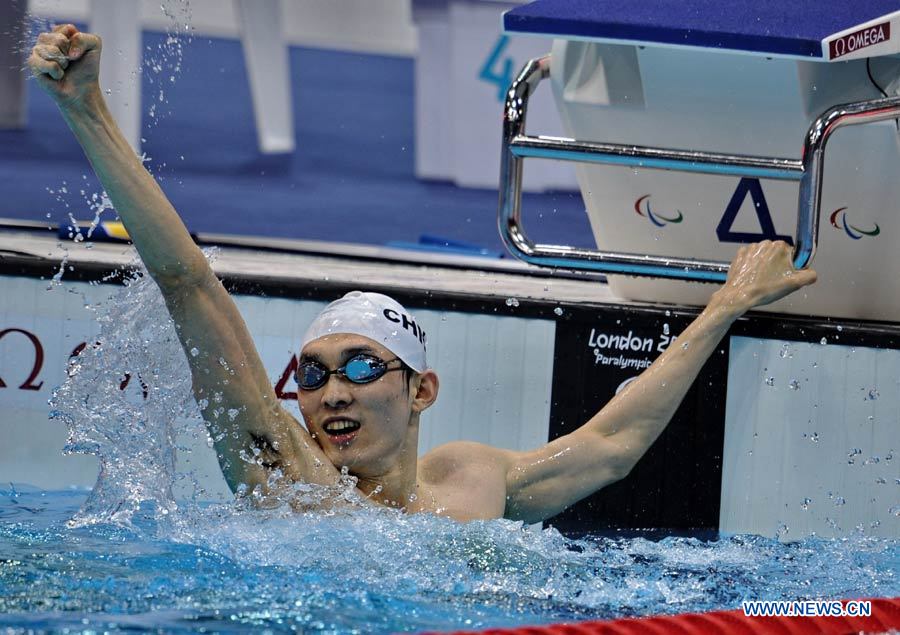3 сентября в финале соревнований по плаванию на 100 м брассом в классе SB11 среди мужчин китаец Ян Боцзуньстал чемпионом с результатом 1 мин 10,11 сек, установив новый мировой рекорд.