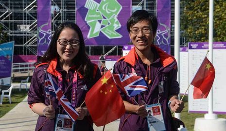 Китайские волонтеры на Паралимпийских играх