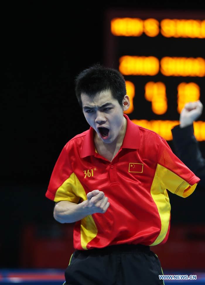 3 сентября в соревнованиях по настольному теннису в одиночном разряде среди мужчин в классе 8 чемпионом стал китаец Чжао Шуай.