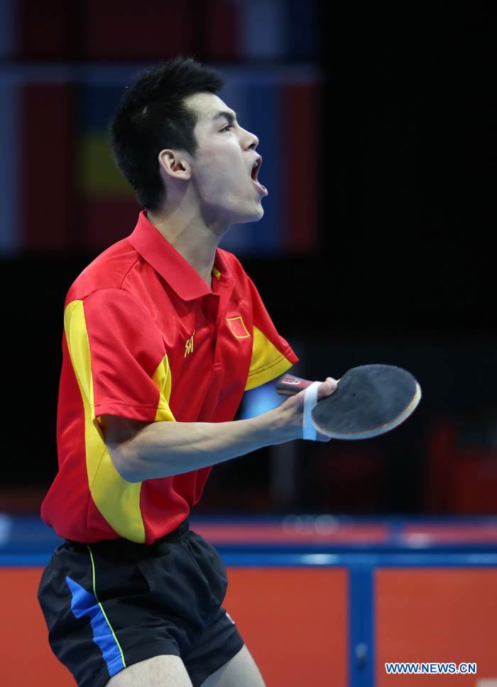 3 сентября в соревнованиях по настольному теннису в одиночном разряде среди мужчин в классе 8 чемпионом стал китаец Чжао Шуай.
