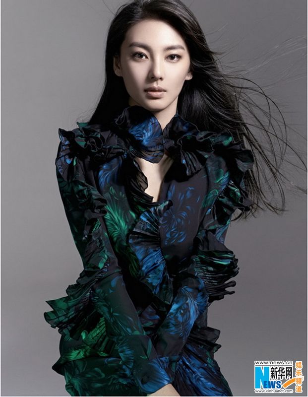 Стильная красотка Чжан Юйци на обложке журнала6