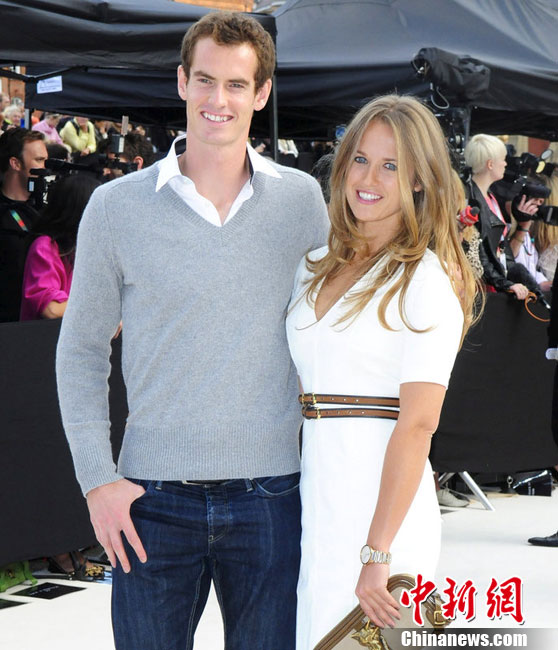 Энди Маррей и его подруга на шоу-показе Burberry