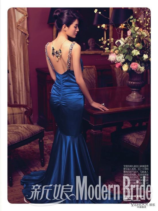 Очаровательная Ван Юанькэ в модном журнале «Невеста» 