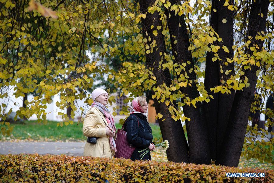 Живописный осенний пейзаж в Москве