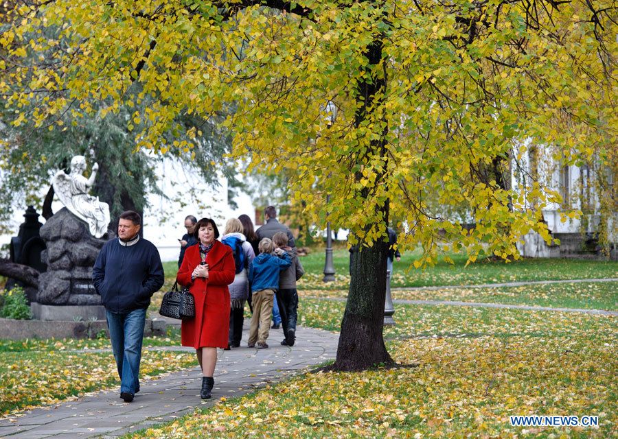 Живописный осенний пейзаж в Москве