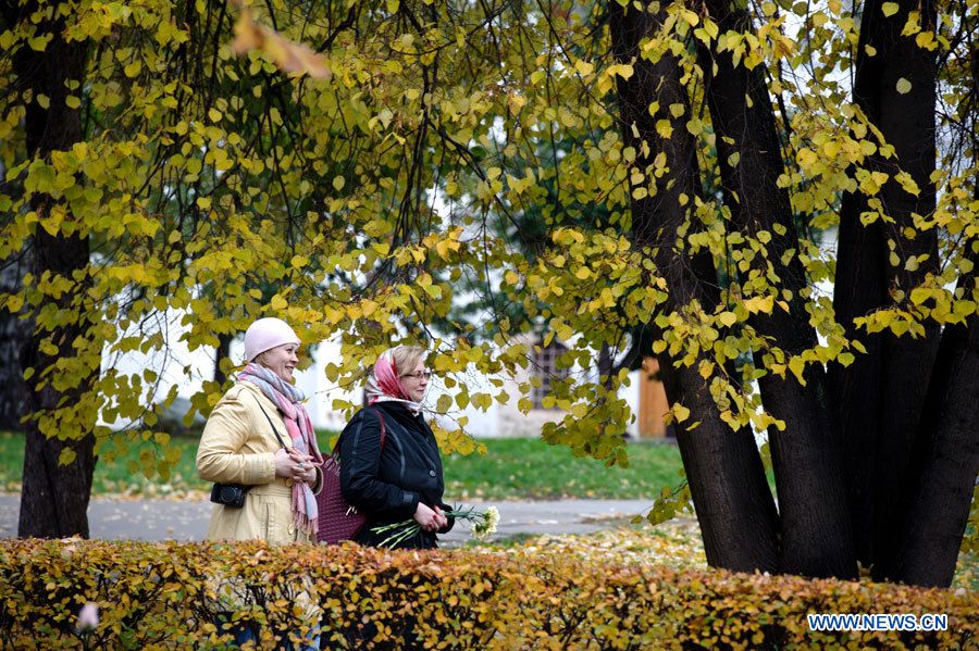 Живописный осенний пейзаж в Москве