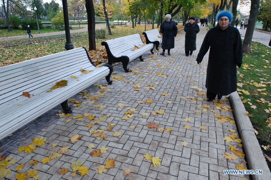 Живописный осенний пейзаж в Москве