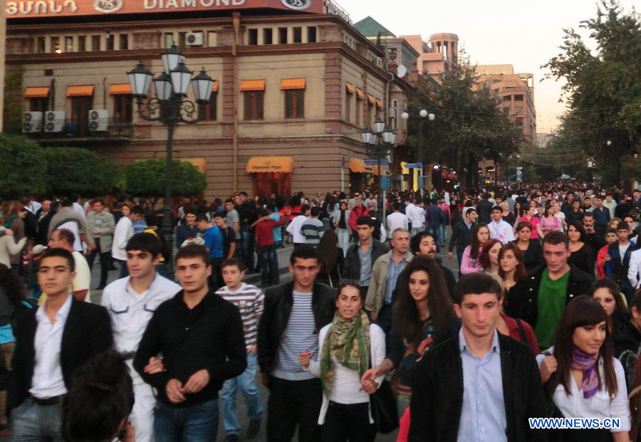 В Ереване отмечается праздник города 