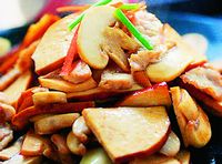 Китайская кухня: Доуфу с грибами и мясом