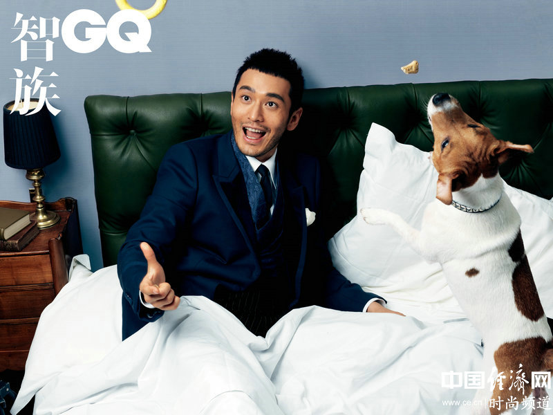 Китайский актер Хуан Сяомин на обложке журнала «GQ» (Ноябрь 2012)4