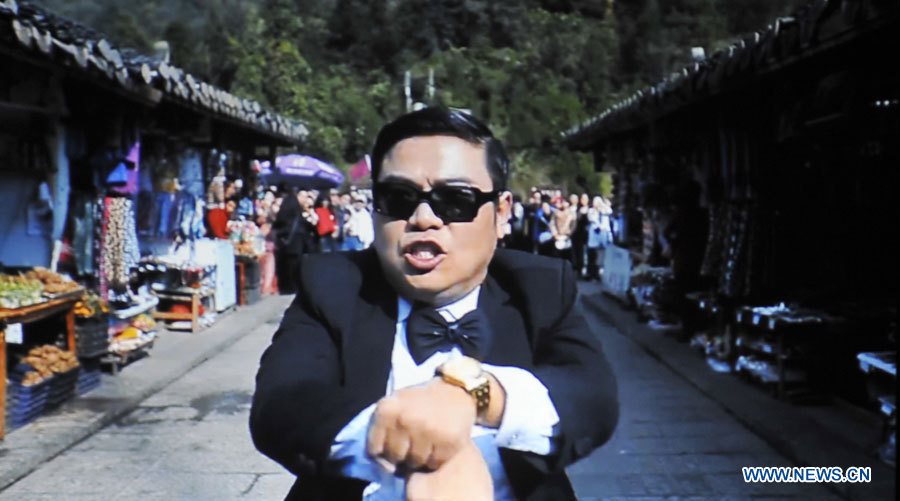 Премьера чжанцзяцзеской версии 'Gangnam Style'