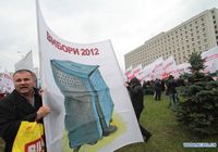 Украинская оппозиция проводит митинг у здания ЦИК в Киеве 