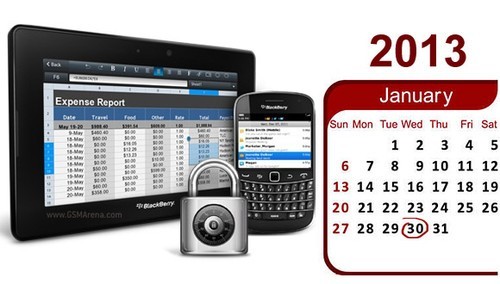 Компания «RIM» 30 января следующего года выдвинет телефон «Blackberry 10»