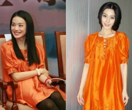 Фань Бинбин и Шу Ци были 13 раз одеты в одном стиле и цвете