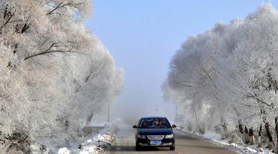 Зимние пейзажи в городе Хэйхэ