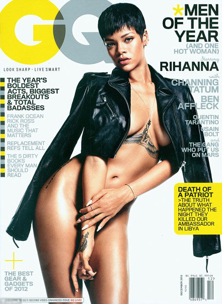 Певица Рианна (Rihanna) на обложке «GQ» обженным образом 蕾哈娜登《GQ》封面 尽展迷人身材