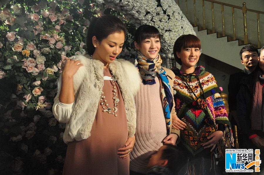 Ли Сяожань, Лю Тао и Ма Су в съемках телесериала «Ангелы»1