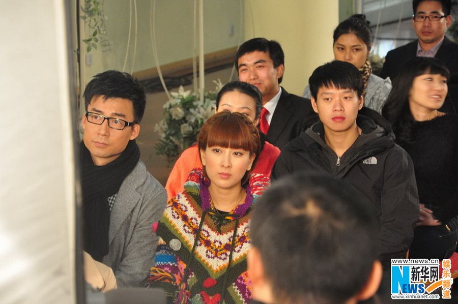 Ли Сяожань, Лю Тао и Ма Су в съемках телесериала «Ангелы»4