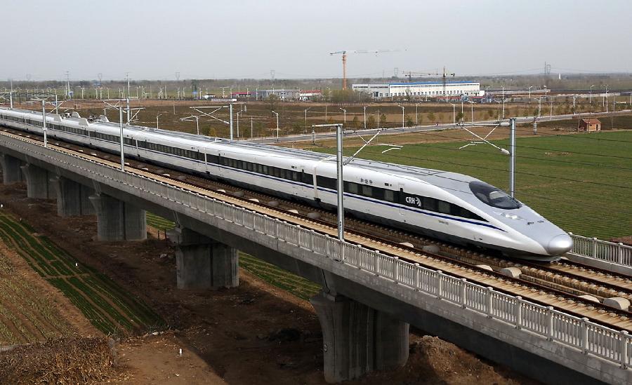 Сдан в пробную эксплуатацию участок высокоскоростной железной дороги Пекин-Гуанчжоу, соединяющей города Пекин и Чжэнчжоу