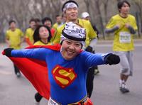 Шоу на Пекинском марафоне