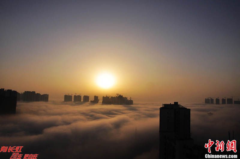 Необыкновенный туман в провинции Хубэй