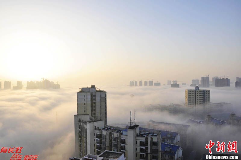Необыкновенный туман в провинции Хубэй