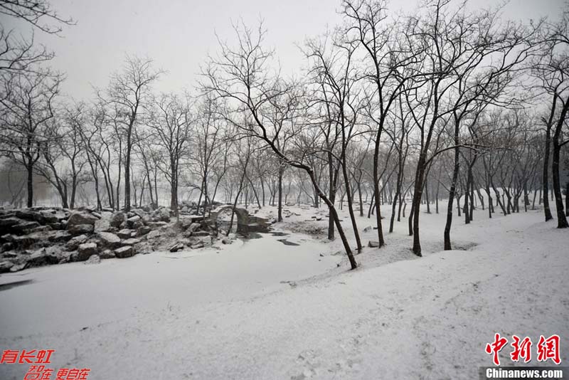 Очередной снегопад в городских районах Пекина2