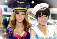 Красивые модели на автосалоне в Таиланде 