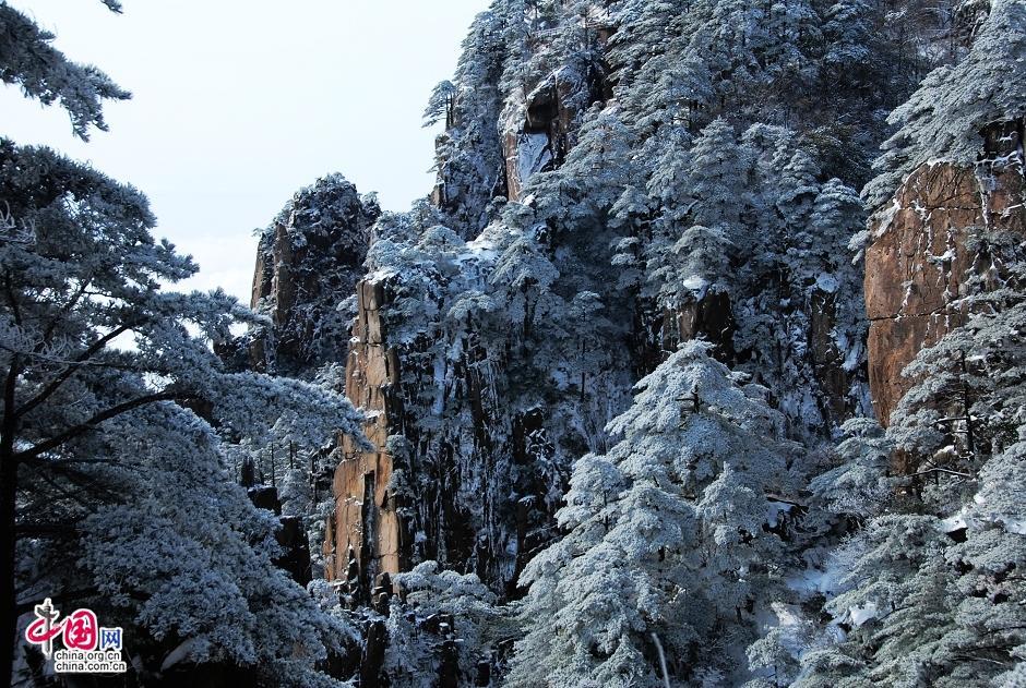 Горы Хуаншань под снегом: рай для совершения мечты фотографов