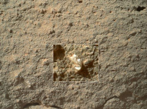 Марсоход Curiosity сфотографировал 'марсианский цветок' 