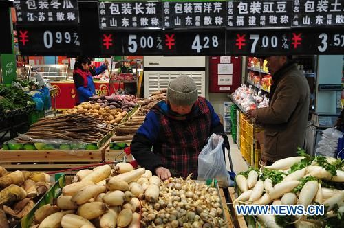 В декабре 2012 года индекс потребительских цен вырос в Китае на 2,5 процента