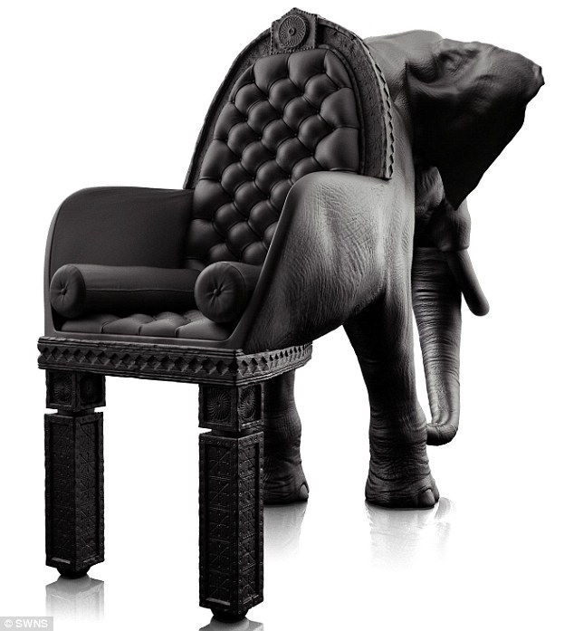 Дороже проданы кресла-животные по дизайну испанского художника 西班牙艺术家设计动物座椅卖价高