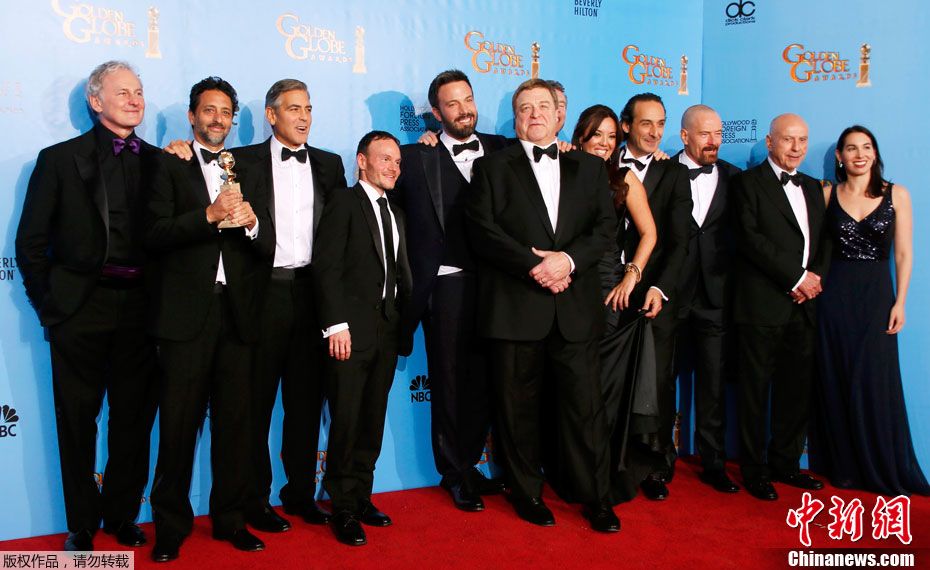Объявлены результаты премии «Золотой глобус»-2013, фильм «Отверженные» стал бесспорным победителем 